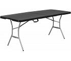 PLASTIC BLACK FOLDING TABLES - add on only, NOT to deliver alone